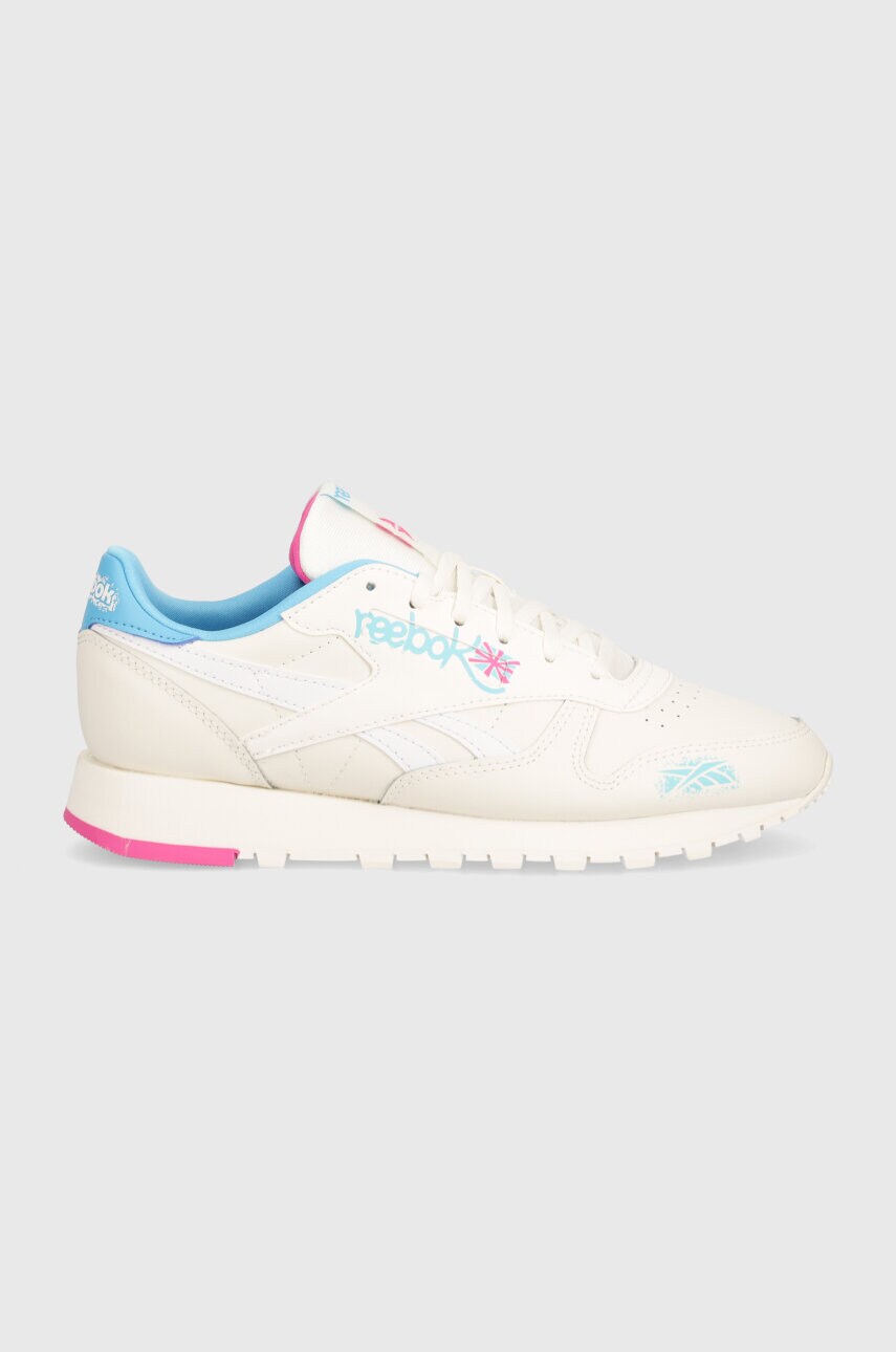 Шкіряні кросівки Reebok Classic Classic Leather колір бежевий 100074620