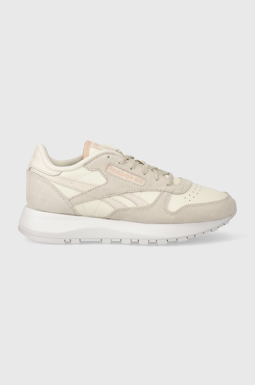 Шкіряні кросівки Reebok Classic Classic Leather колір сірий 100074461