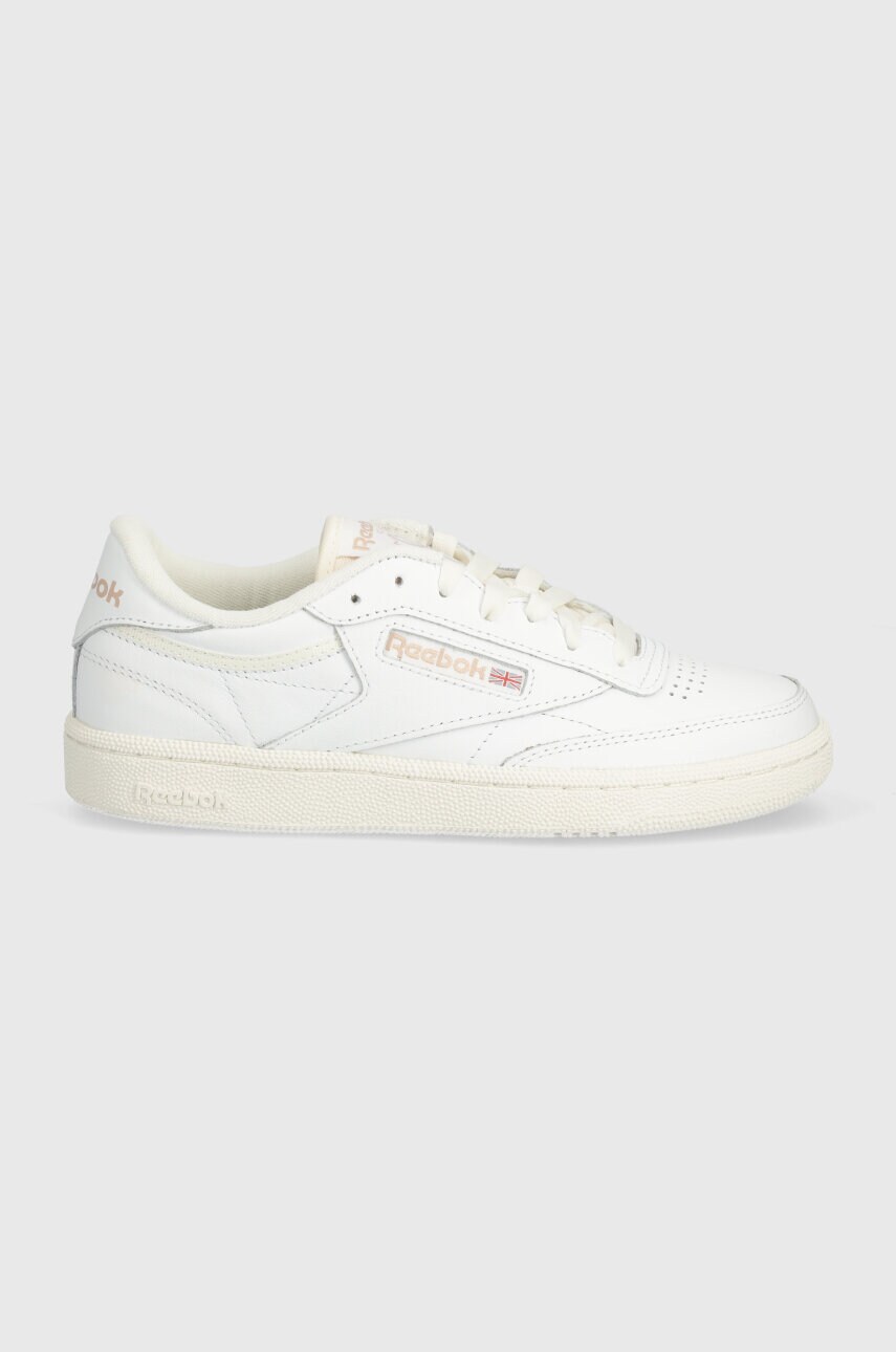 Шкіряні кросівки Reebok Classic Club C 85 колір білий 100074234