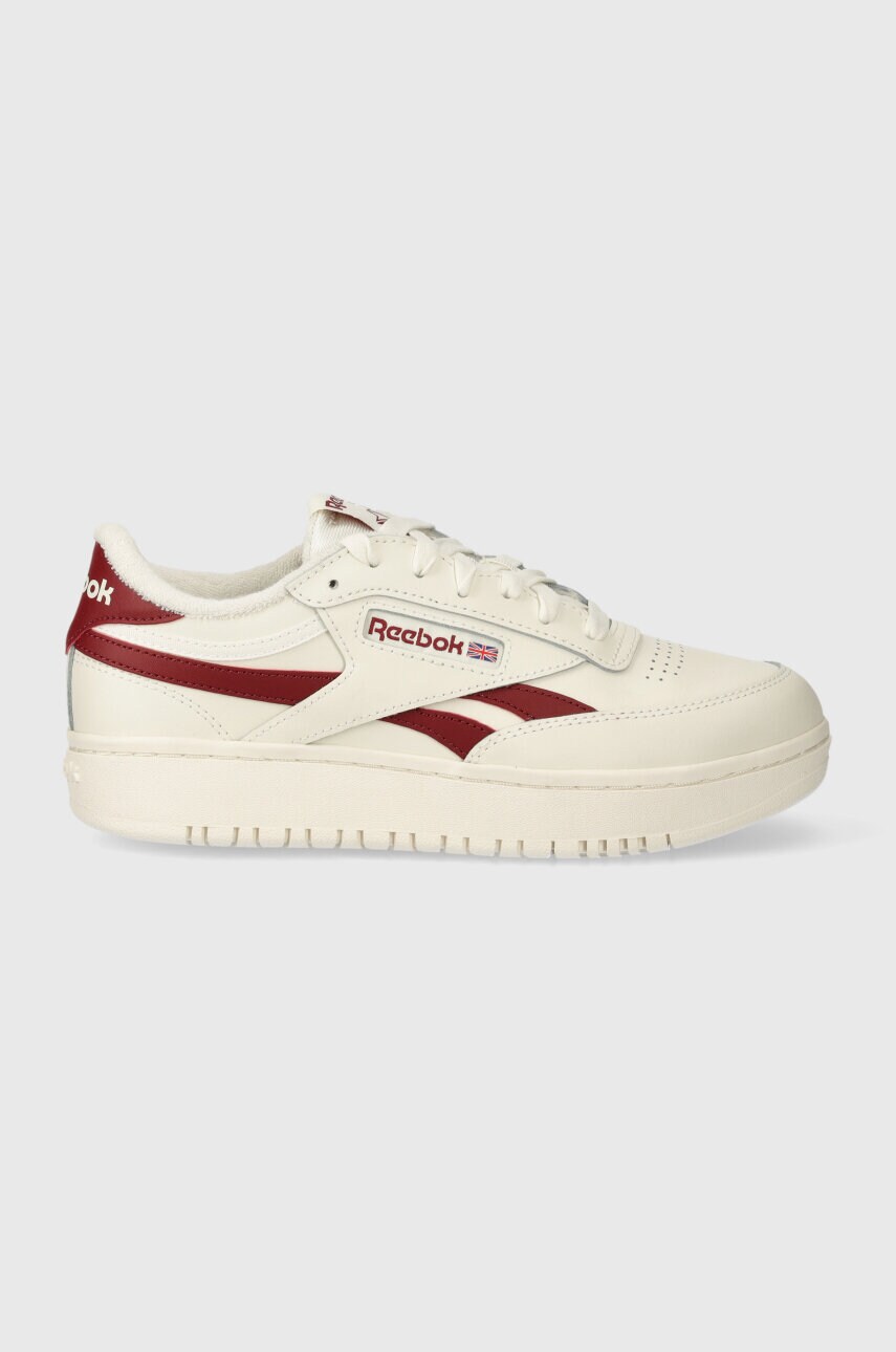 Шкіряні кросівки Reebok Classic Club C колір бежевий 100202356