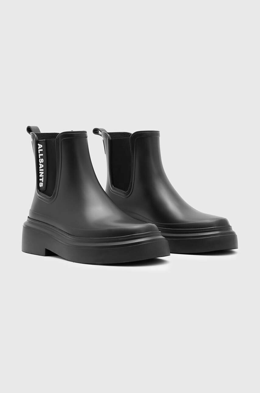 Черевики AllSaints HETTY жіночі колір чорний на платформі Hetty