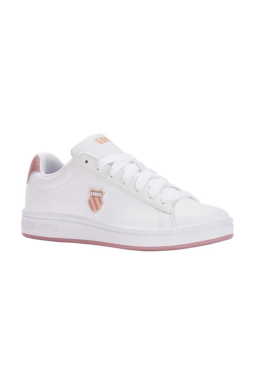 Шкіряні кросівки K-Swiss COURT SHIELD колір білий