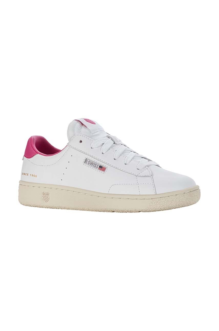 Шкіряні кросівки K-Swiss SLAMMKLUB CC колір білий 98911.977.M