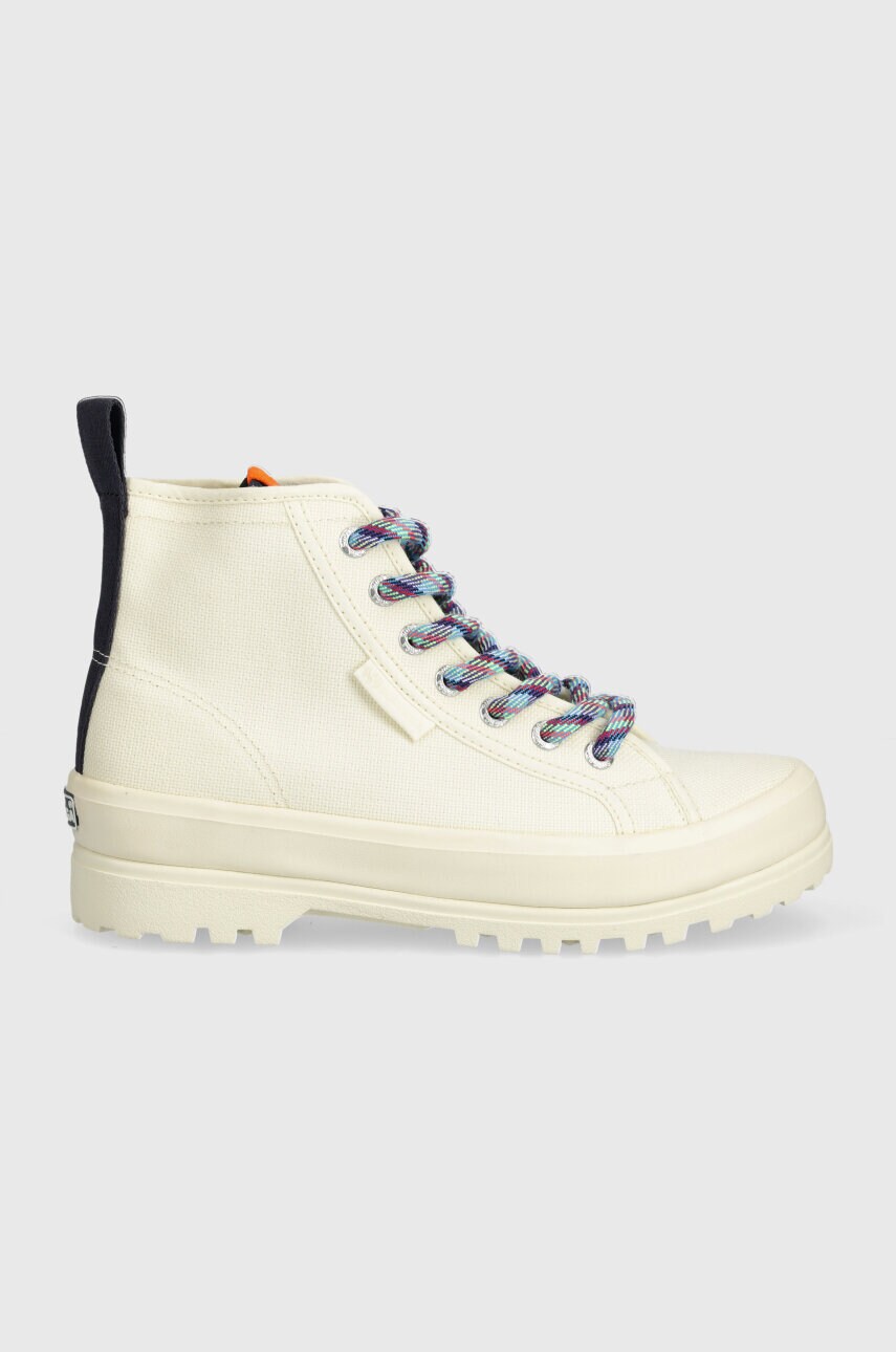 Кеди Superga 2431 ALPINA TREK SHOELACES жіночі колір бежевий S8138MW