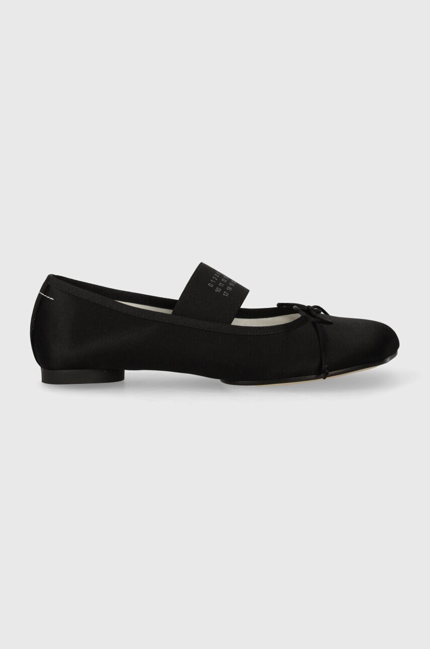 Балетки MM6 Maison Margiela Anatomic Ballerinas колір чорний  S59WZ0093
