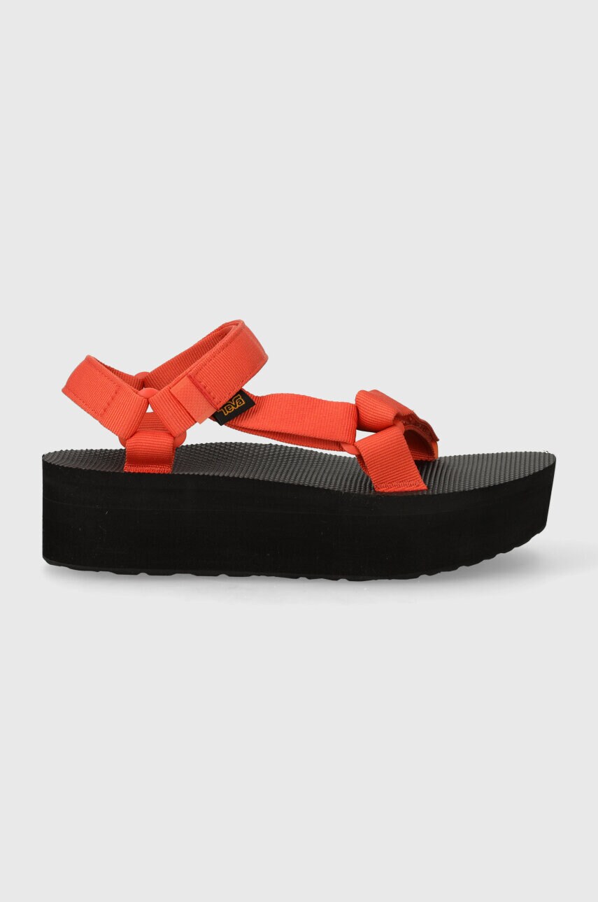 Сандалі Teva Flatform Universal жіночі колір помаранчевий на платформі 1008844