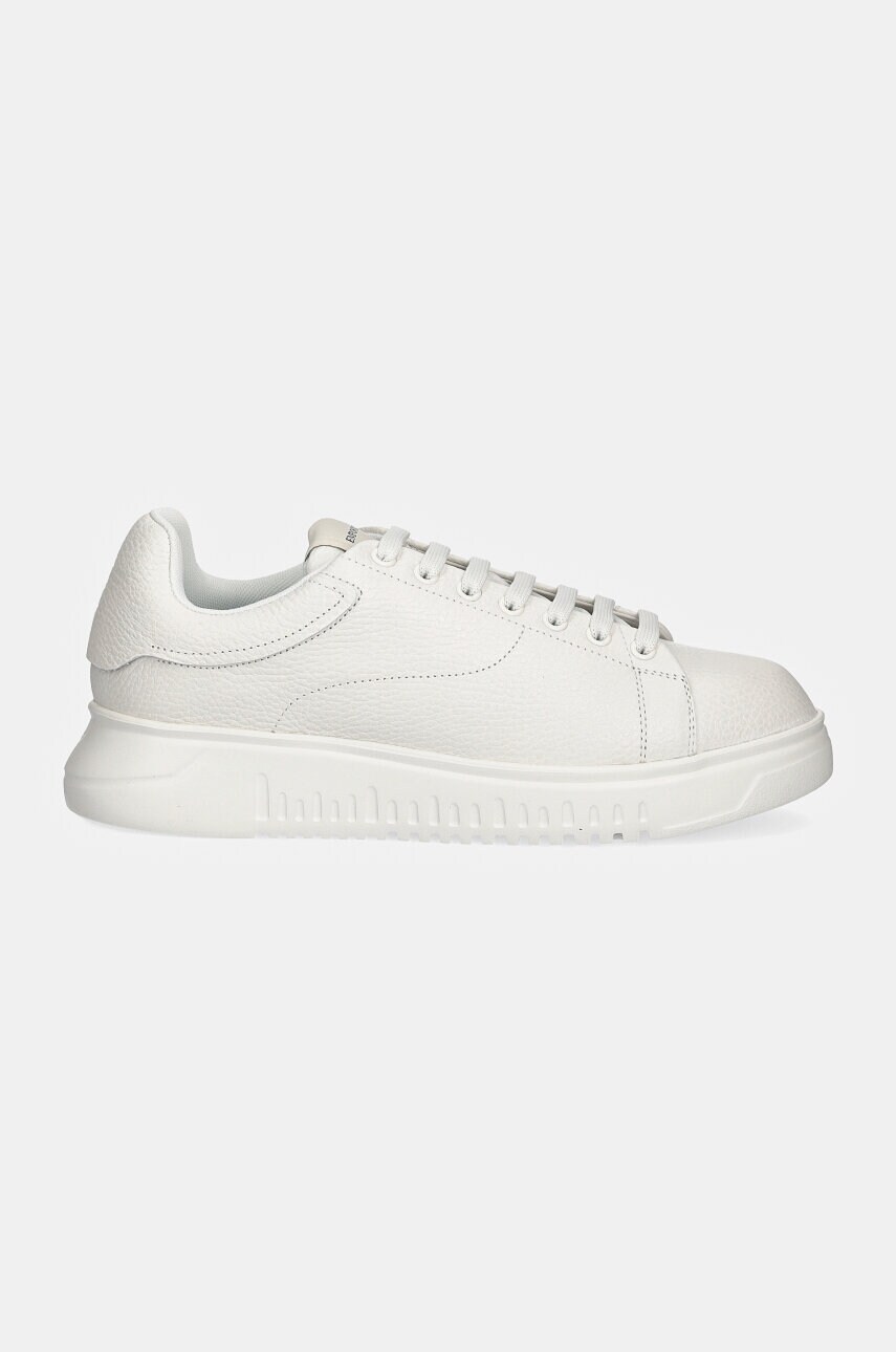 Шкіряні кросівки Emporio Armani колір білий X4X264 XF768 00001