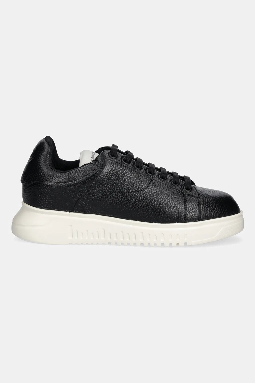 Шкіряні кросівки Emporio Armani колір чорний X4X264 XF768 00002