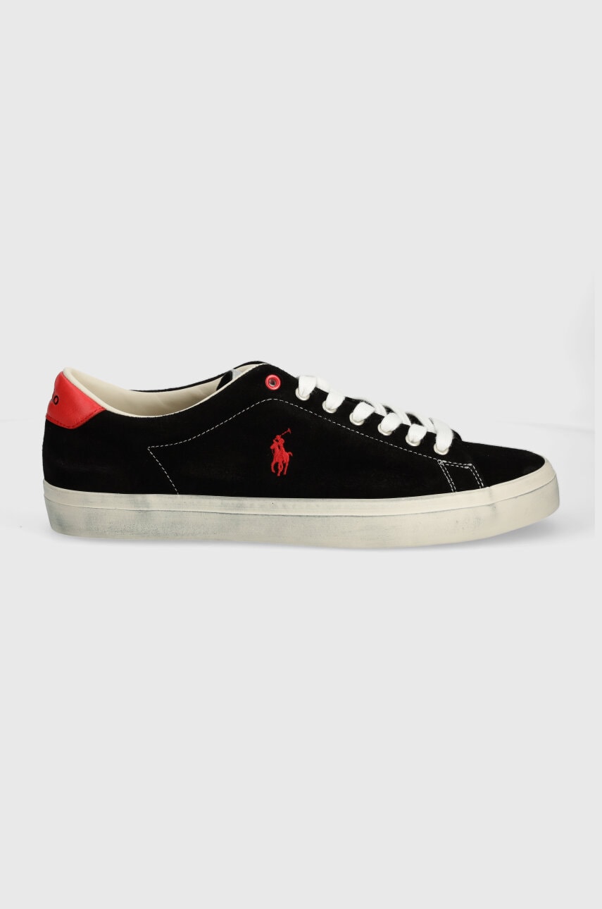 Шкіряні кросівки Polo Ralph Lauren Longwood колір чорний 816931905001