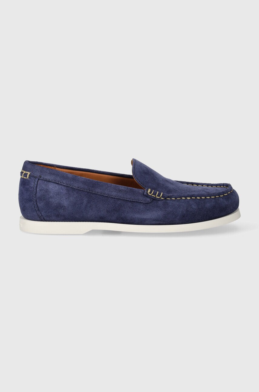 Замшеві мокасини Polo Ralph Lauren Merton Vnetn чоловічі колір синій 803932196002