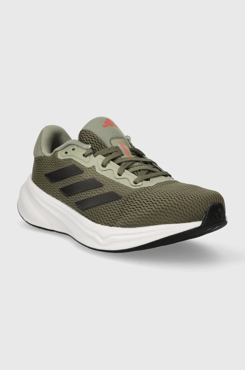 Бігові кросівки adidas Performance Response колір зелений