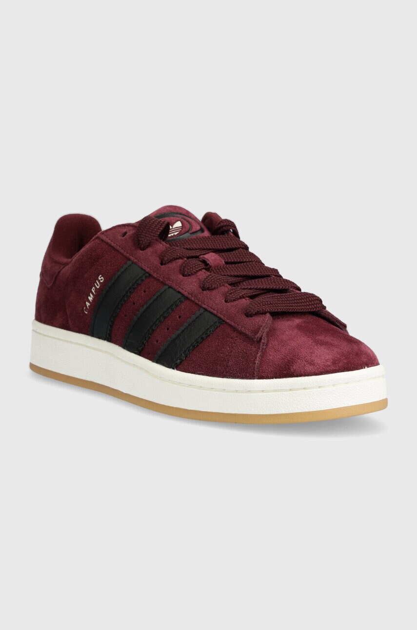Замшеві кросівки adidas Originals Campus 00s колір бордовий IF8765