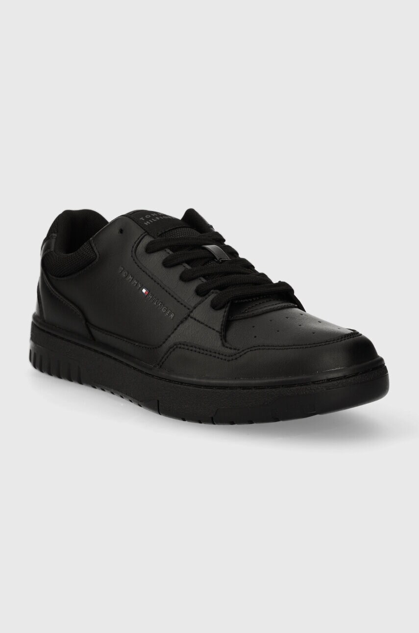 Кросівки Tommy Hilfiger TH BASKET CORE LEATHER ESS колір чорний FM0FM05040