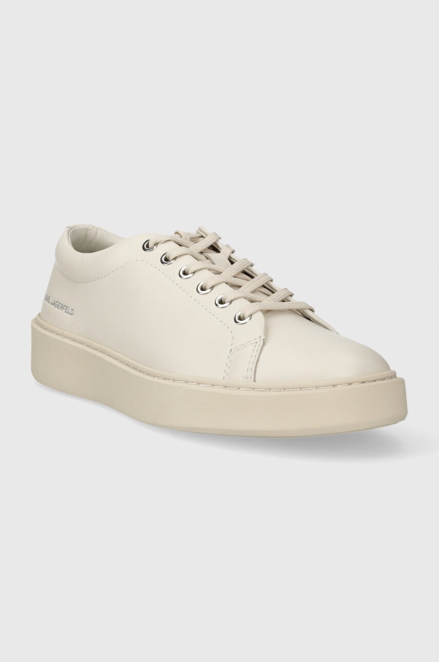 Шкіряні кросівки Karl Lagerfeld FLINT колір білий KL53320A
