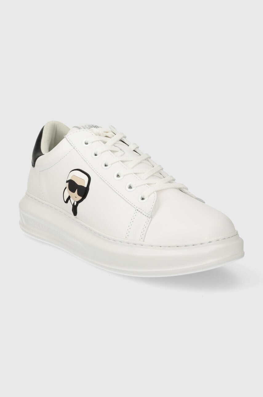 Шкіряні кросівки Karl Lagerfeld KAPRI MENS колір білий KL52530N