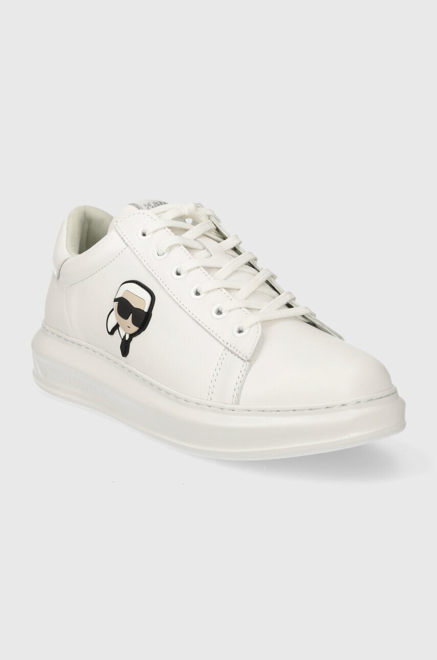 Шкіряні кросівки Karl Lagerfeld KAPRI MENS колір білий KL52530N
