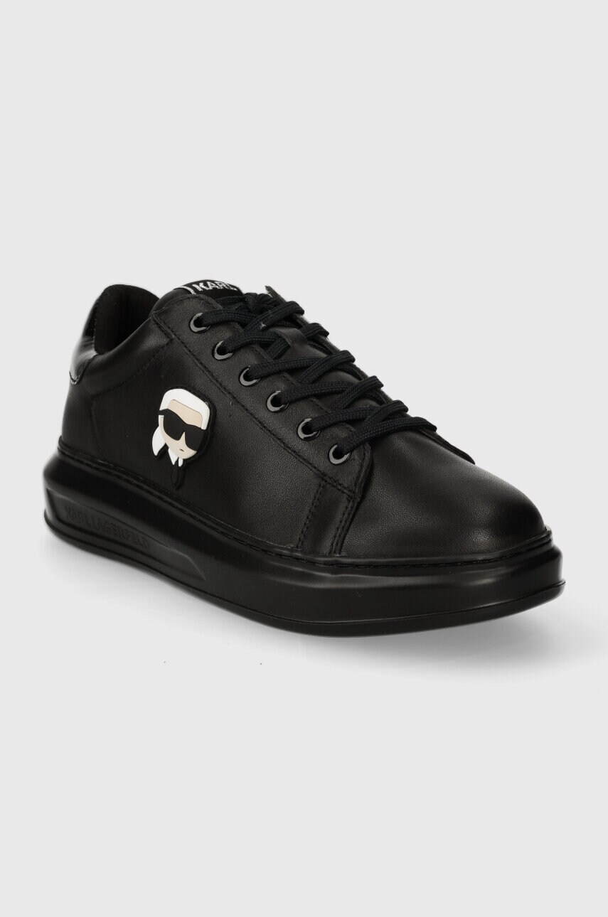 Шкіряні кросівки Karl Lagerfeld KAPRI MENS колір чорний KL52530N