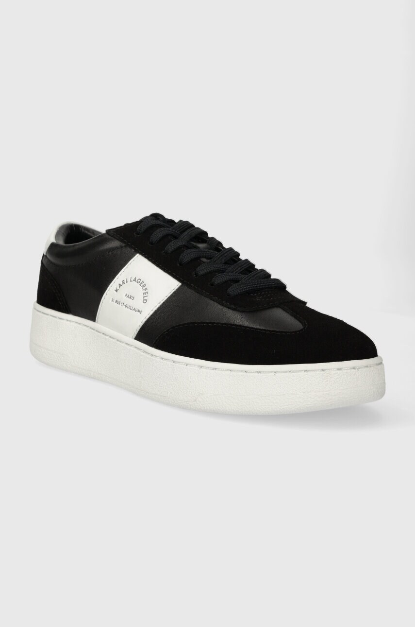 Шкіряні кросівки Karl Lagerfeld KOURT III колір чорний KL51524