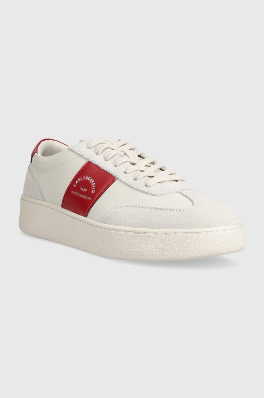 Шкіряні кросівки Karl Lagerfeld KOURT III колір білий KL51524