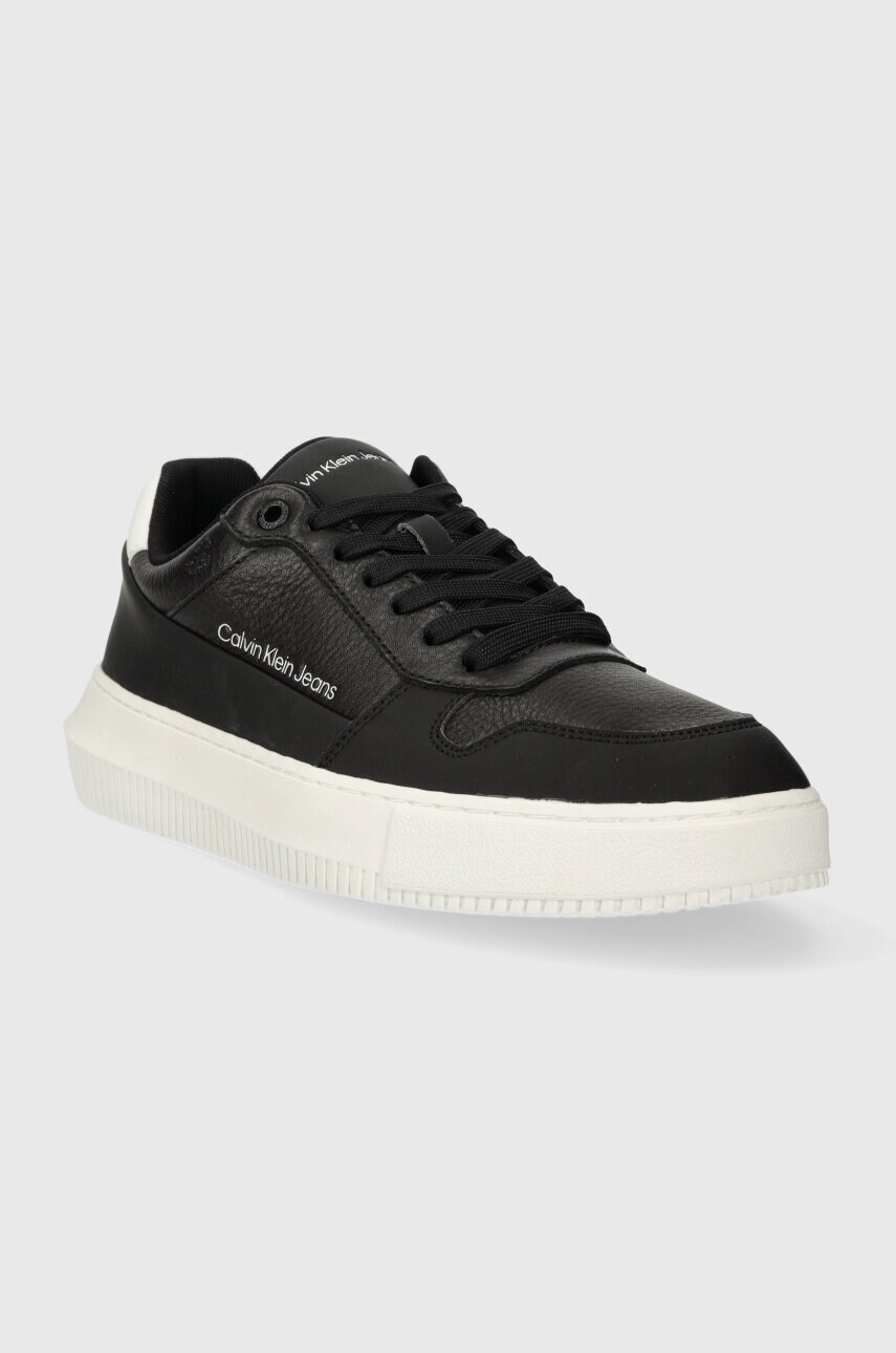 Кросівки Calvin Klein Jeans CHUNKY CUPSOLE LOW LTH IN SAT колір чорний YM0YM00873