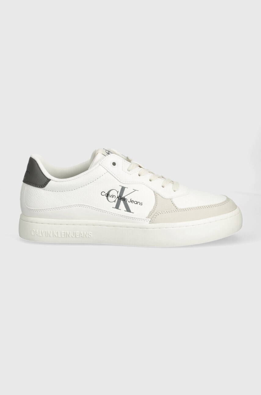 Кросівки Calvin Klein Jeans CLASSIC CUPSOLE LOW LTH ML FAD колір бежевий YM0YM00885