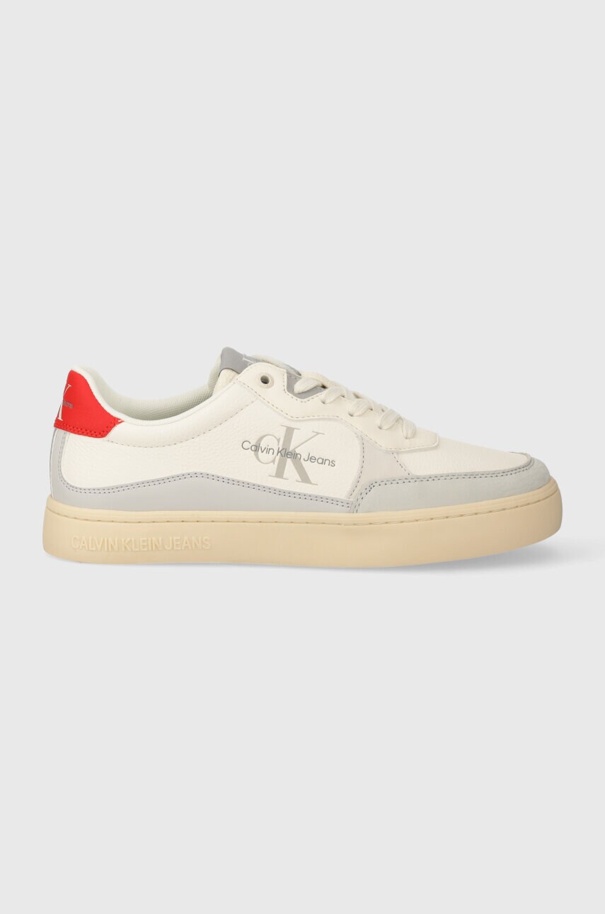 Кросівки Calvin Klein Jeans CLASSIC CUPSOLE LOW LTH ML FAD колір бежевий YM0YM00885