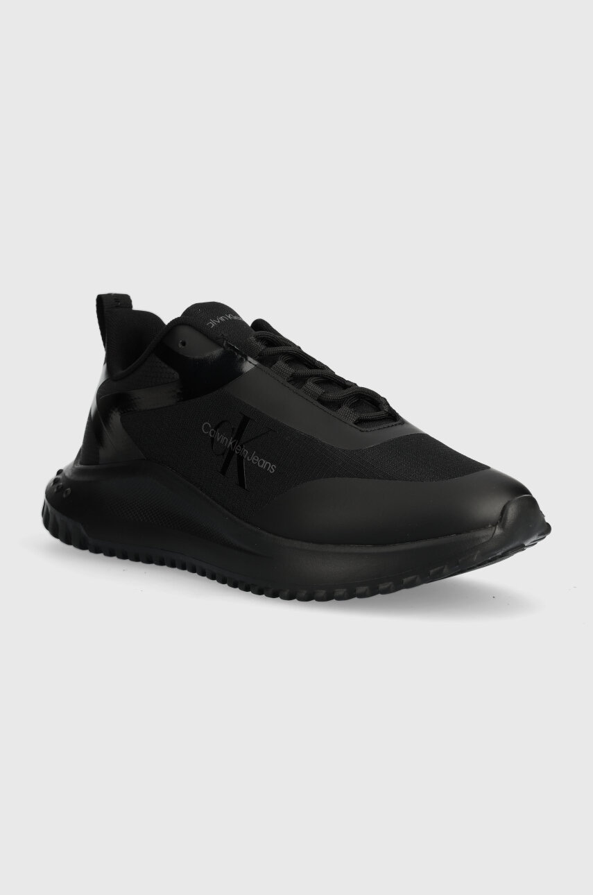 Кросівки Calvin Klein Jeans EVA RUNNER LOW LACE ML MIX колір чорний YM0YM00968