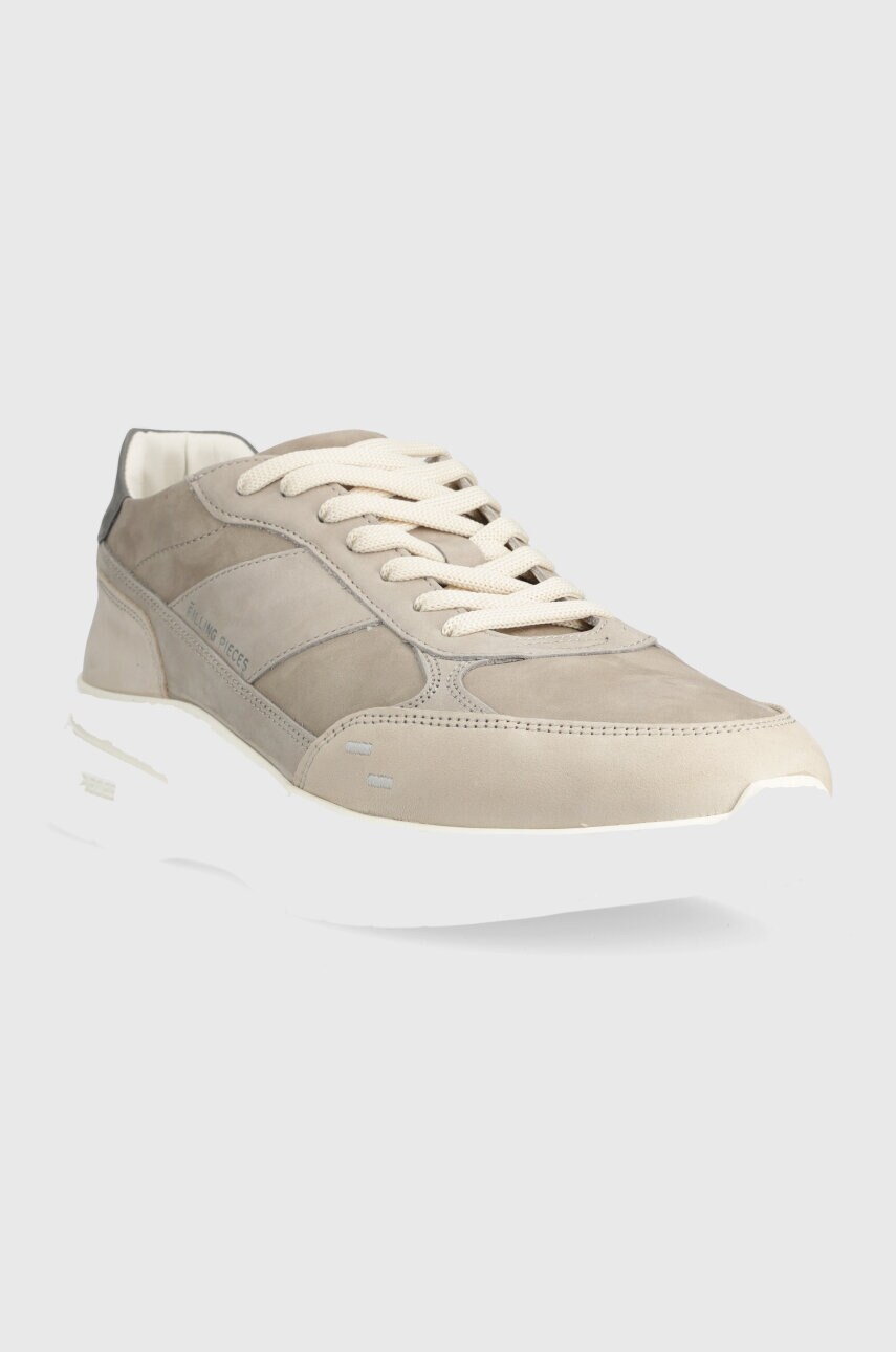 Замшеві кросівки Filling Pieces Jet Runner колір сірий 17127361002