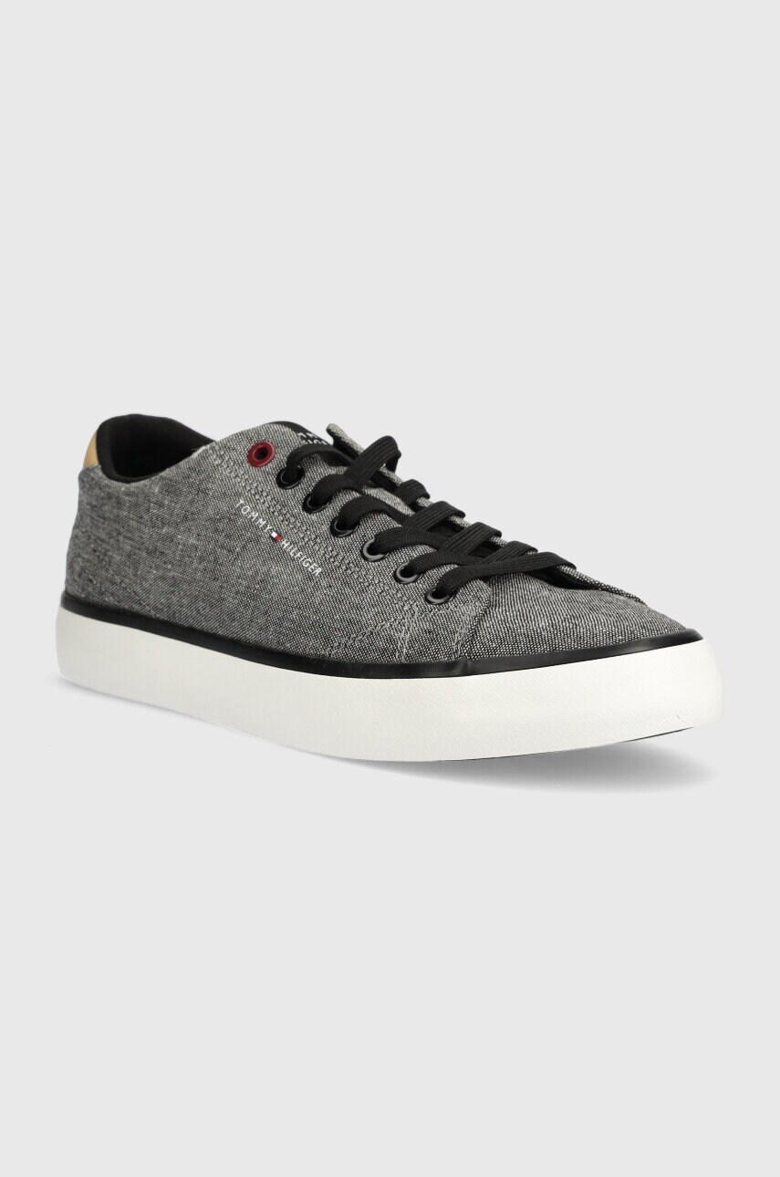 Кеди Tommy Hilfiger TH HI VULC LOW CHAMBRAY чоловічі колір чорний FM0FM04945