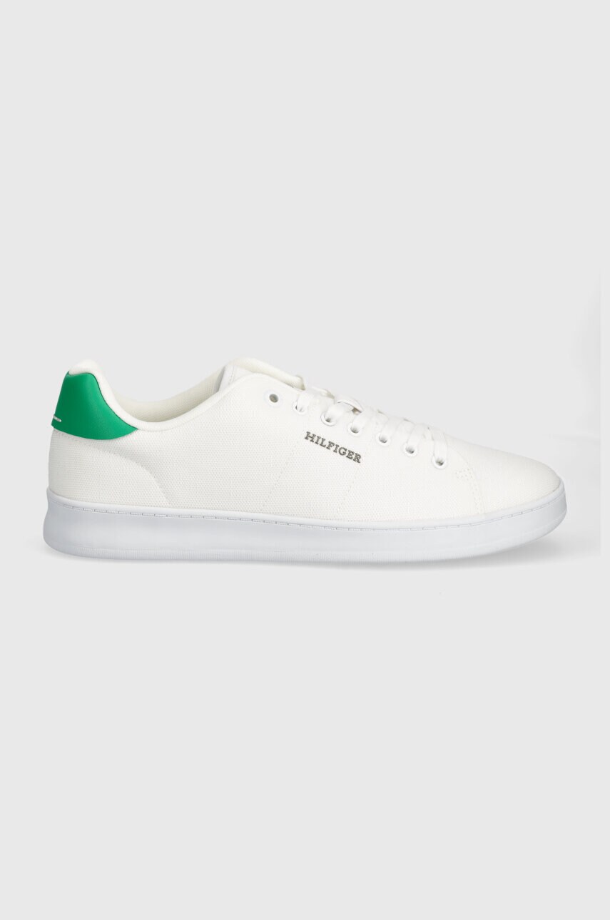 Кросівки Tommy Hilfiger COURT CUPSOLE PIQUE TEXTILE колір білий FM0FM04967