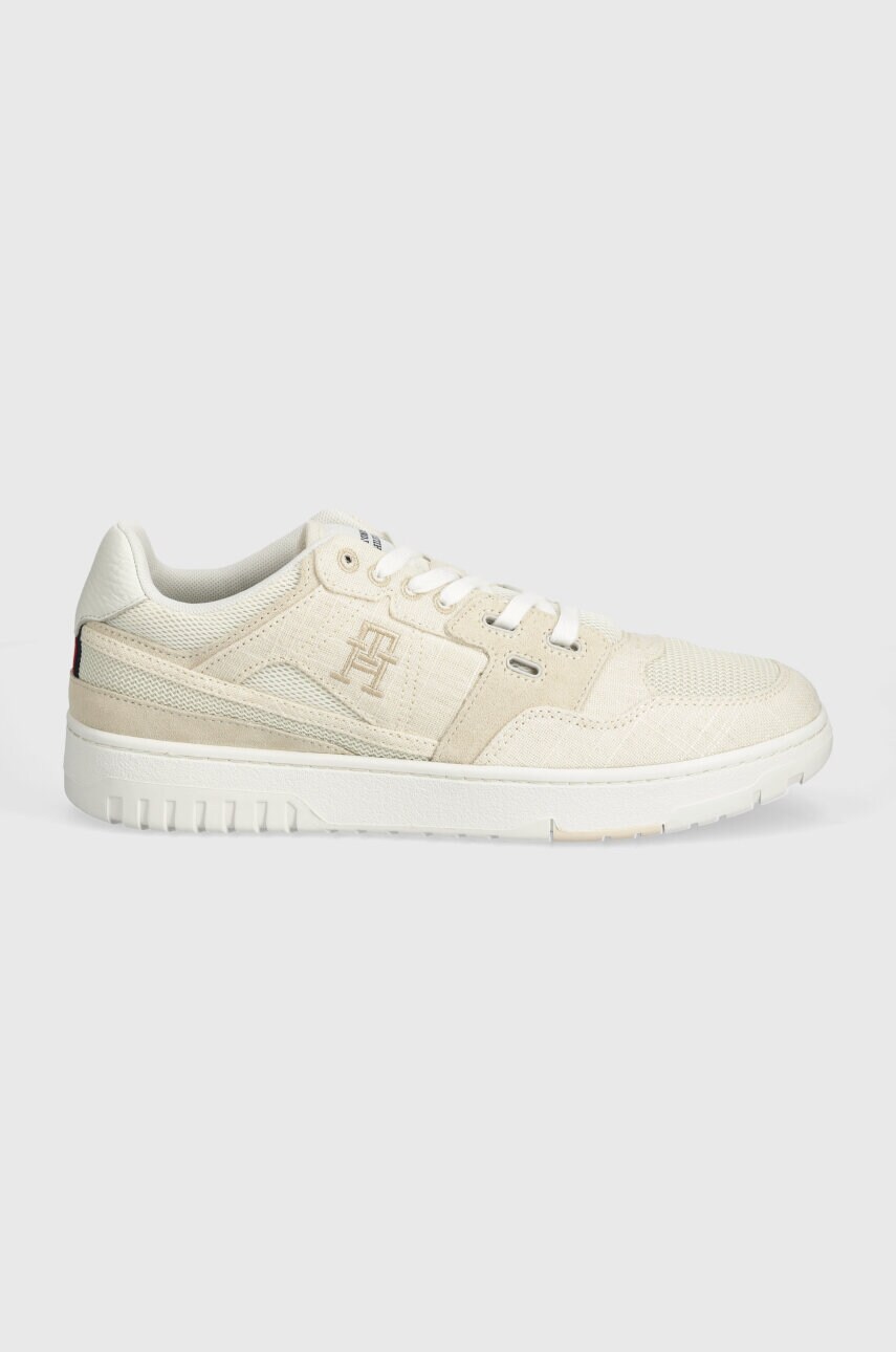 Кросівки Tommy Hilfiger TH BASKET STREET SUMMER колір бежевий FM0FM05074