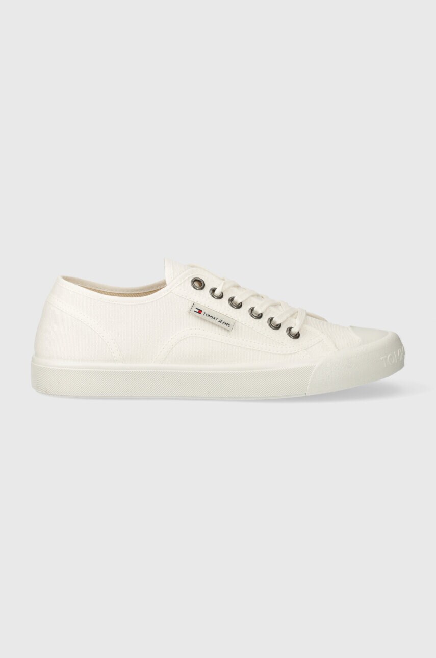Кеди Tommy Jeans TJM FLEXIBLE OUTSOLE LACE UP чоловічі колір білий EM0EM01425