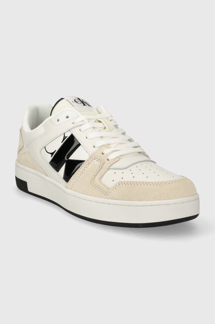 Кросівки Calvin Klein Jeans BASKET CUPSOLE LOW LTH NBS DC колір білий YM0YM00933