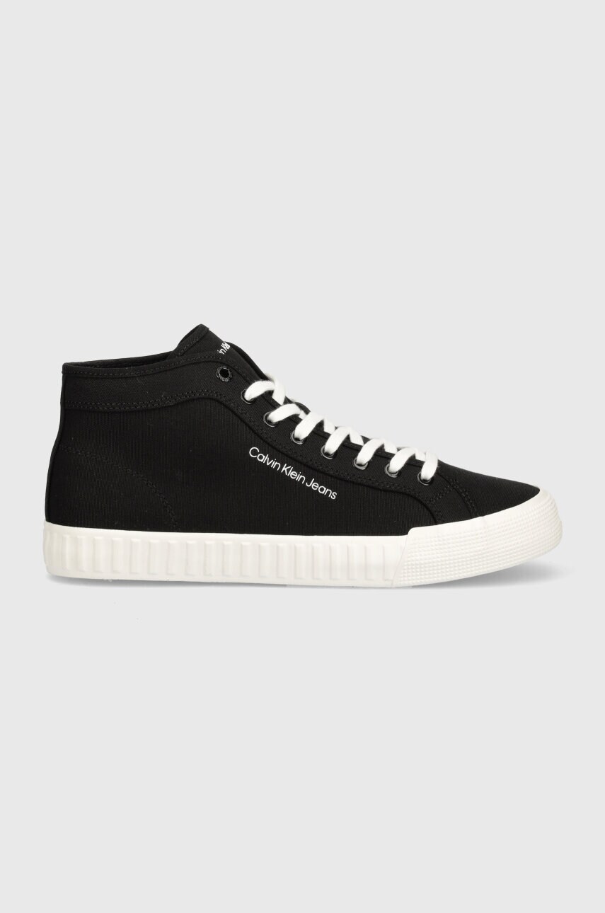 Кеди Calvin Klein Jeans SKATER VULC MID LACEUP CS IN DC чоловічі колір чорний YM0YM00978