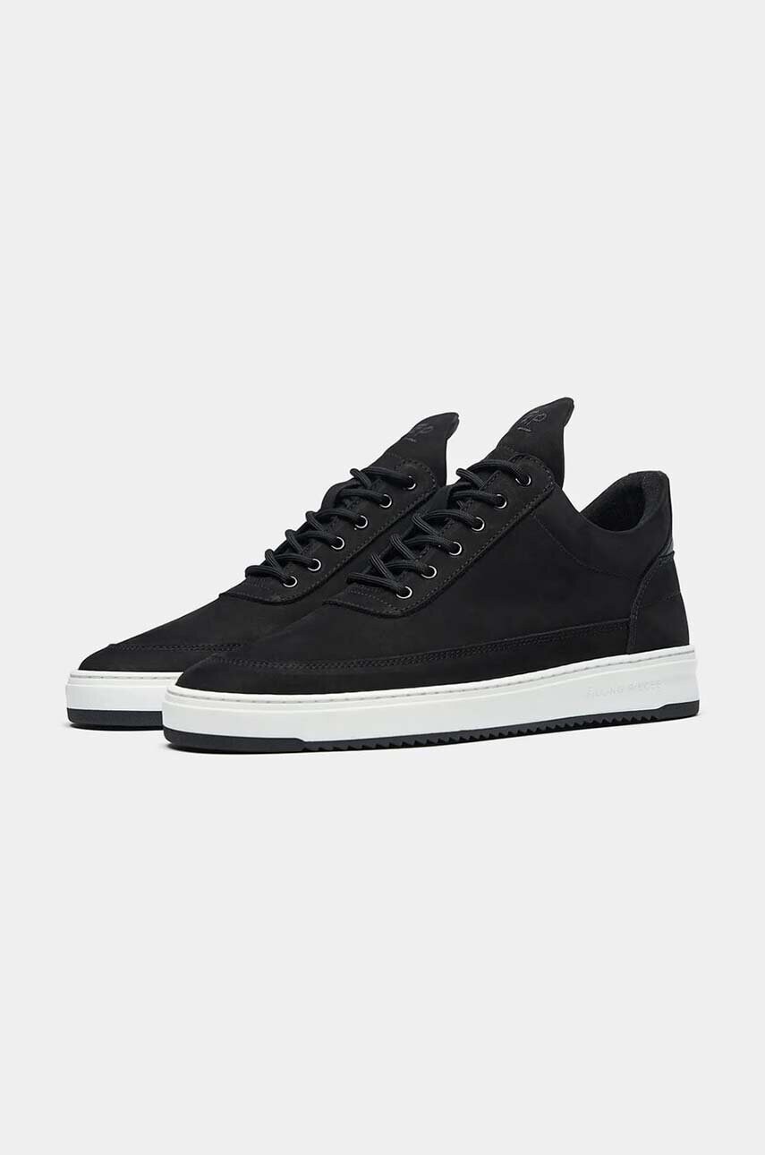 Замшеві кросівки Filling Pieces Low Top Base колір чорний 10120591861
