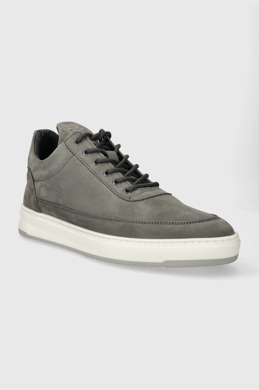 Кросівки з нубуку Filling Pieces Low Top Base колір сірий 10120591002