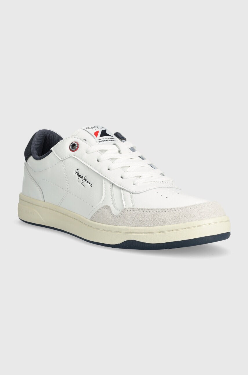 Шкіряні кросівки Pepe Jeans PMS00013 колір білий KORE BRIT M
