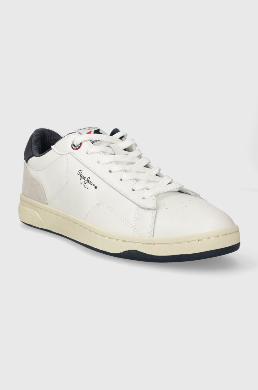 Шкіряні кросівки Pepe Jeans PMS00014 колір білий KORE BASIC M