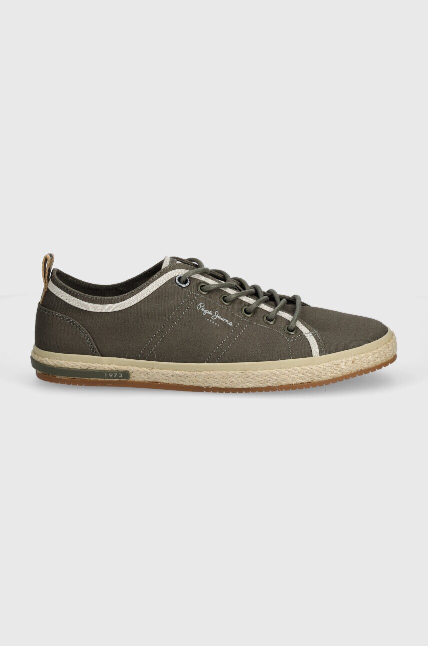 Еспадрилі Pepe Jeans PMS10321 колір зелений SAMOA SMART