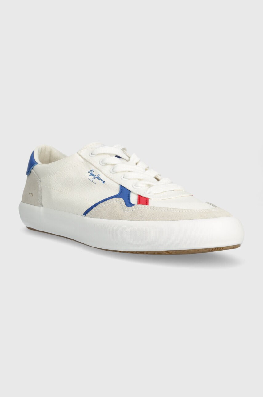 Кеди Pepe Jeans PMS31038 чоловічі колір білий TRAVIS BRIT M