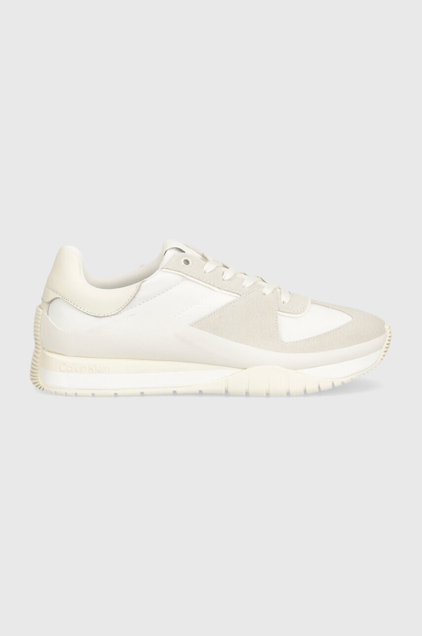 Кросівки Calvin Klein LOW TOP LACE UP MIX колір білий HM0HM01403