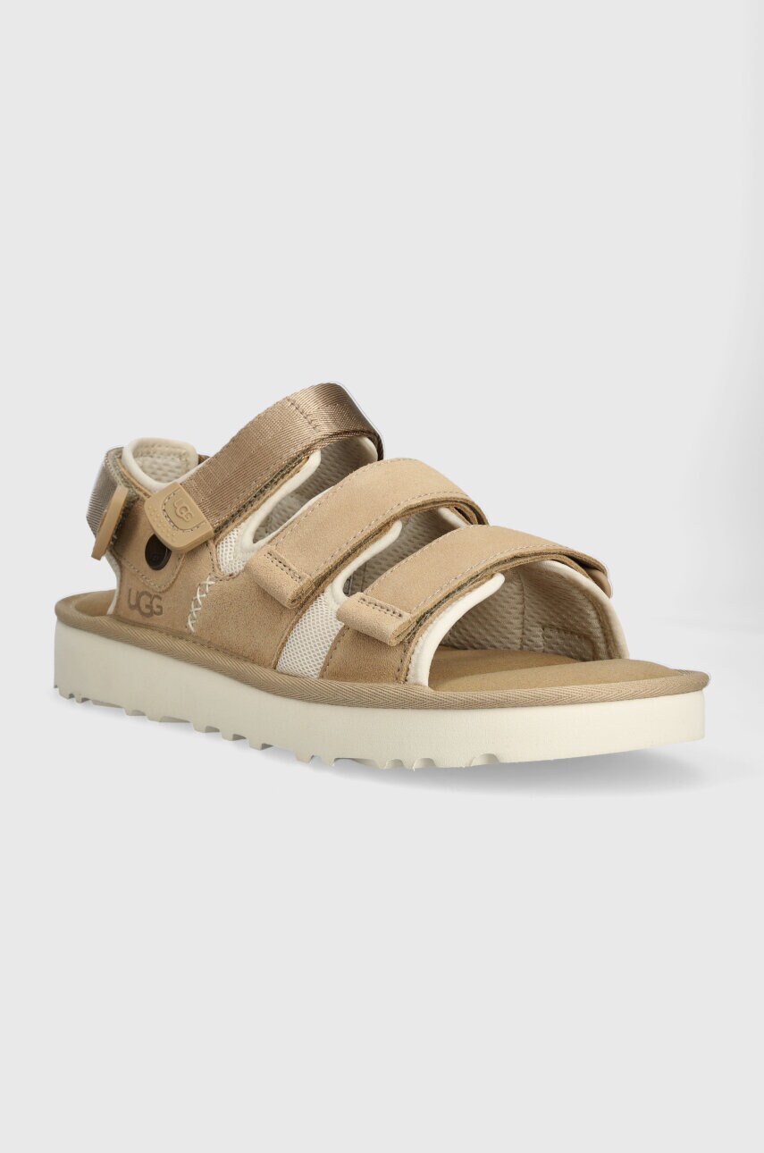 Замшеві сандалі UGG Goldencoast Multistrap чоловічі колір бежевий 1153095