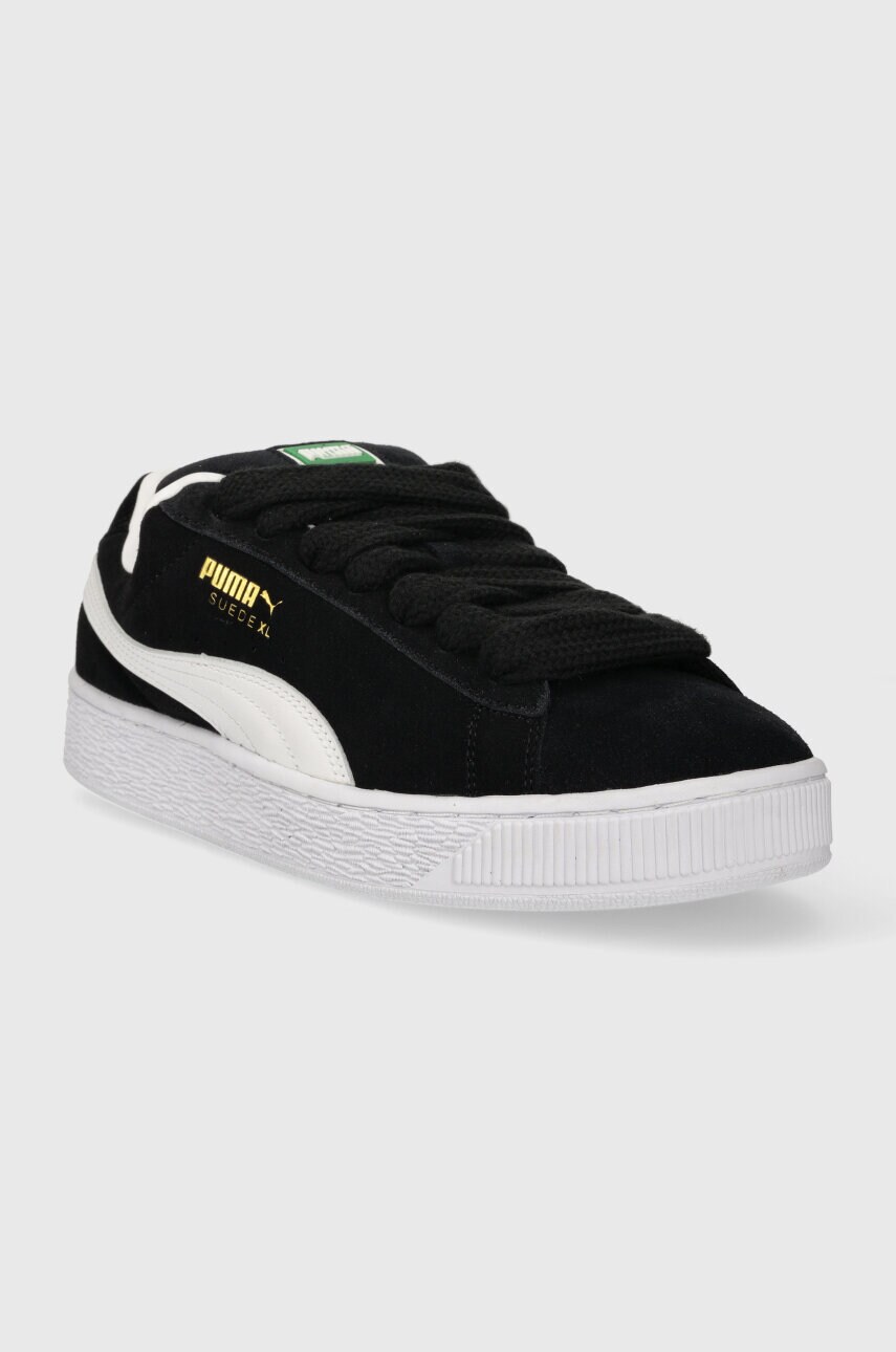 Шкіряні кросівки Puma Suede XL колір чорний 395205
