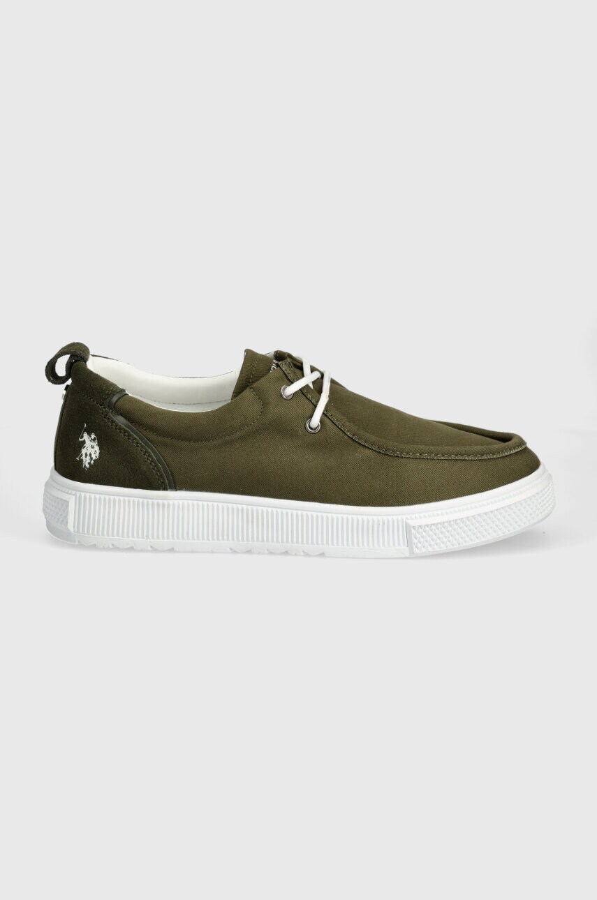 Мокасини U.S. Polo Assn. BAYARD чоловічі колір зелений BAYARD004M 4CS1