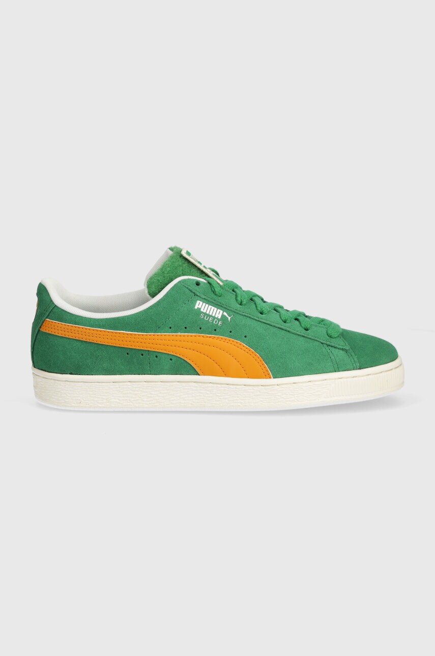Замшеві кросівки Puma Suede Patch колір зелений