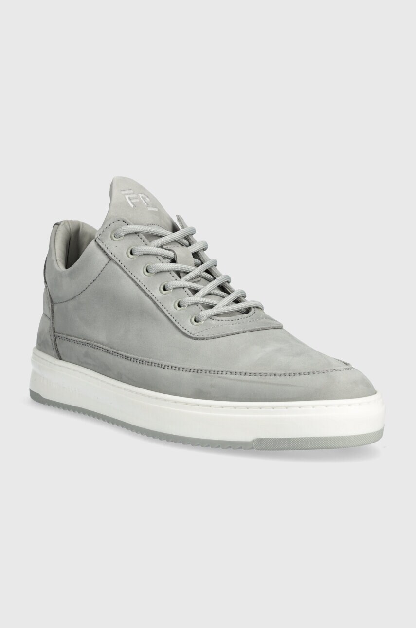 Кросівки з нубуку Filling Pieces Low Top Base колір сірий 10120591288