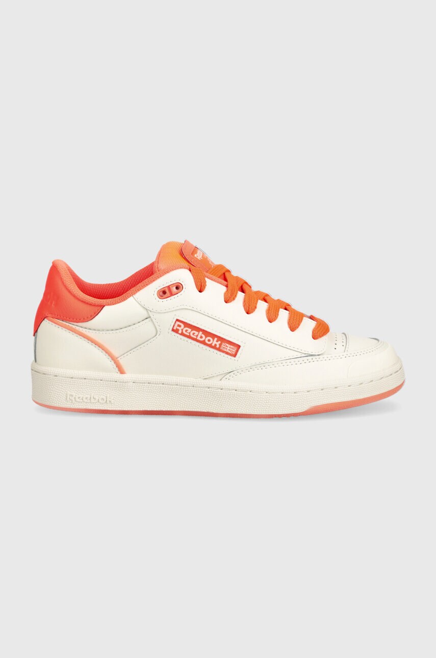 Шкіряні кросівки Reebok Classic Club C колір бежевий 100074249