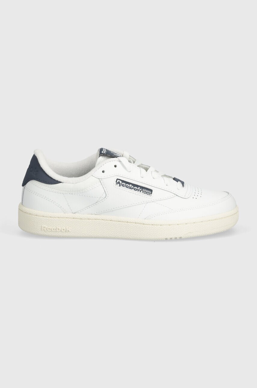 Шкіряні кросівки Reebok Classic Club C 85 колір білий 100074163