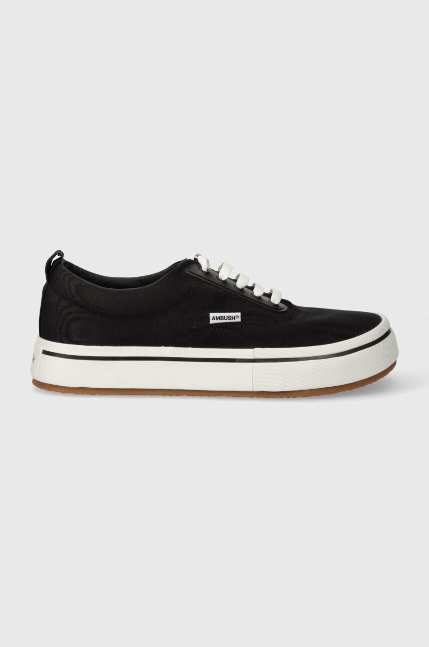 Кеди AMBUSH Vulcanized Lace Up Canvas чоловічі колір чорний BMIA012S24FAB