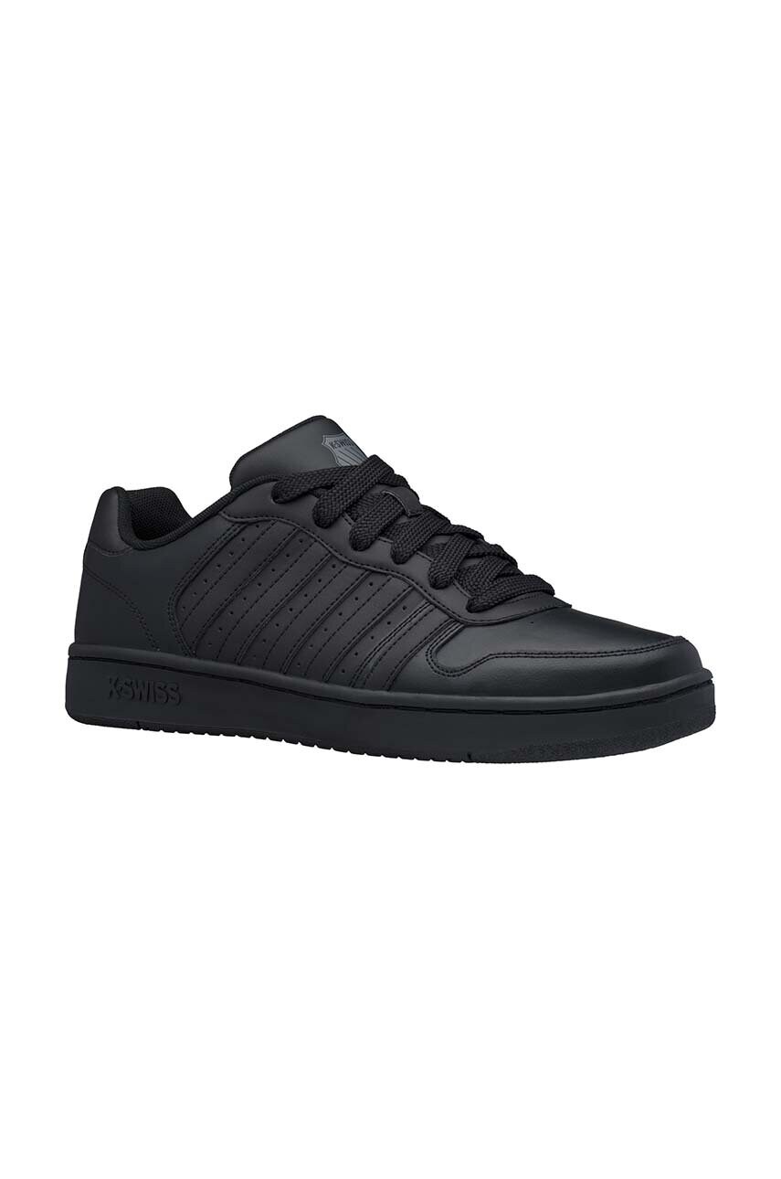 Шкіряні кросівки K-Swiss COURT PALISADES колір чорний